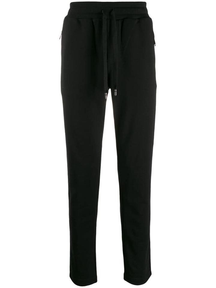 Dolce & Gabbana Dg Embroidery Track Pants - Black