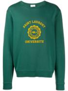 Saint Laurent University Logo Sweatshirt - Green