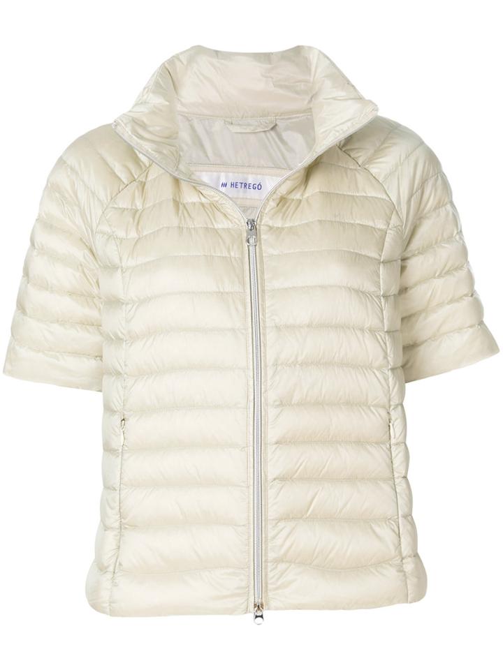 Hetregò Short Sleeve Padded Jacket - Nude & Neutrals