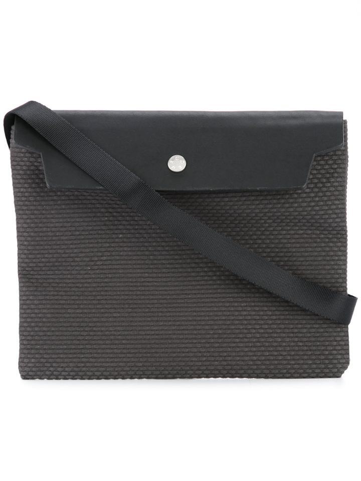 Cabas Flap Shoulder Bag - Grey