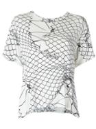 Uma Raquel Davidowicz - Printed Blouse - Women - Spandex/elastane/viscose - Pp, White, Spandex/elastane/viscose