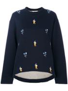 Marni Embroidered Sweatshirt - Blue
