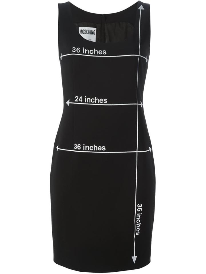 Moschino Measurements Print Dress