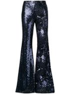 P.a.r.o.s.h. Flared Sequin Trousers - Blue