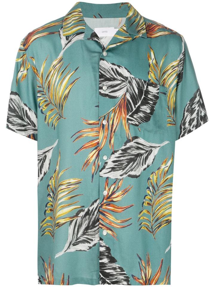 Onia Vacation Leaf Printed Shirt - Green