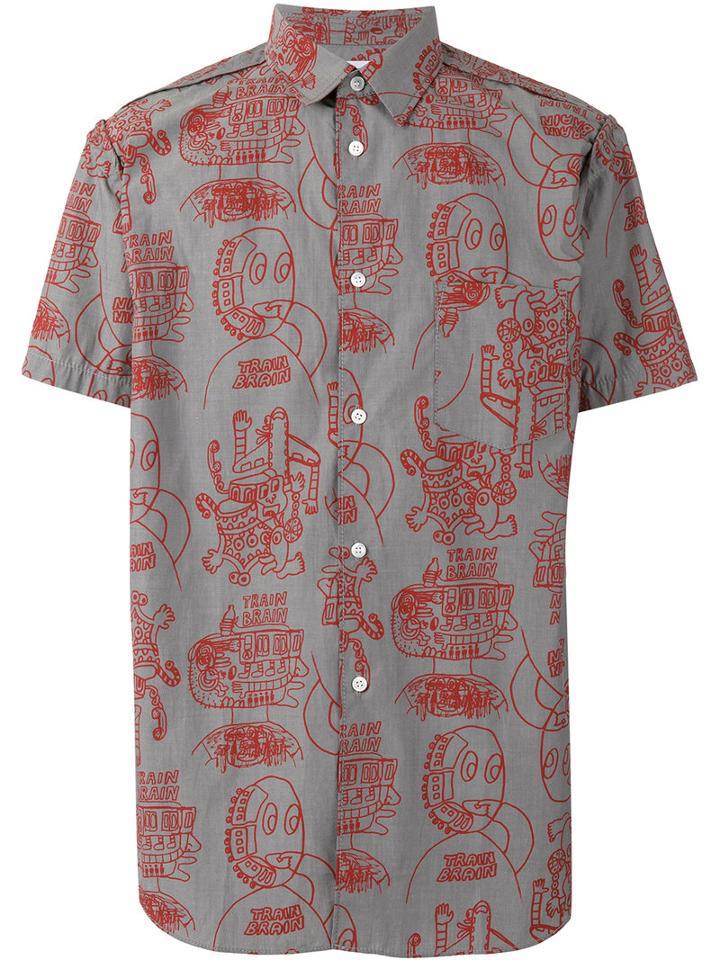 Comme Des Garçons Shirt Noah Lyon X Comme Des Garcons Shirt, Men's, Size: Small, Brown, Cotton