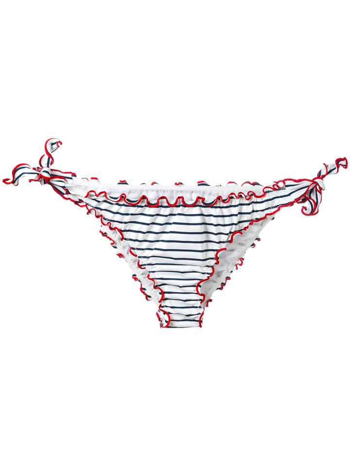 Mc2 Saint Barth - Moon Bikini Bottom - Women - Polyamide/spandex/elastane - S, White, Polyamide/spandex/elastane