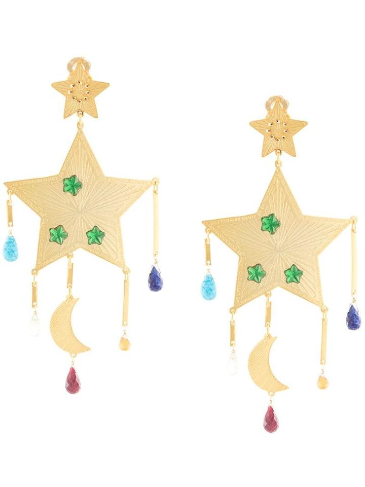 Mercedes Salazar Large Star Earrings - Gold