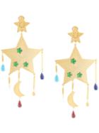 Mercedes Salazar Large Star Earrings - Gold