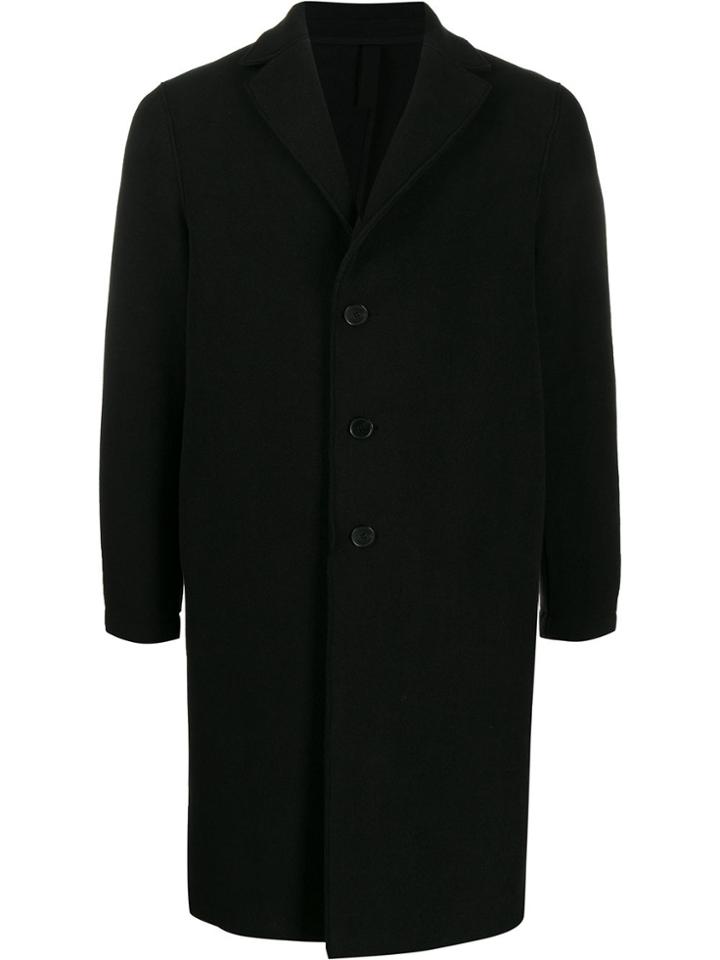 Harris Wharf London Colour Block Coat - Black