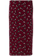 Max Mara Dardano Cat Skirt - Red