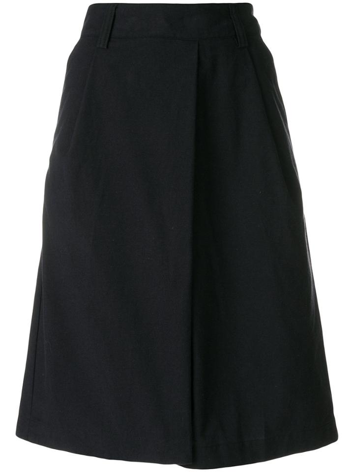 Margaret Howell A-line Asymmetric Skirt - Blue