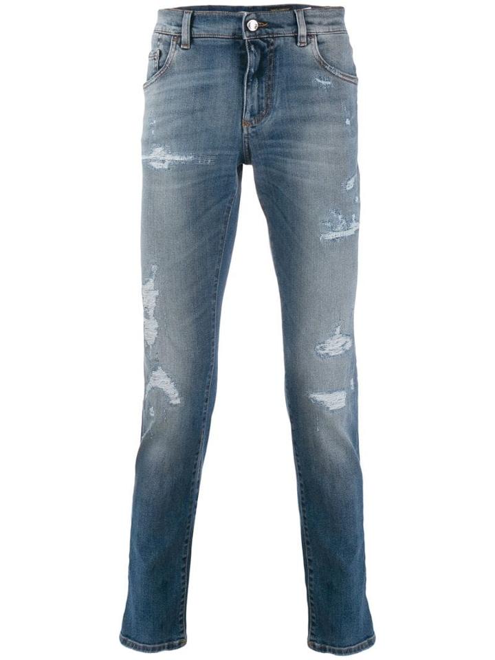Dolce & Gabbana Slim-fit Denim Trousers - Blue