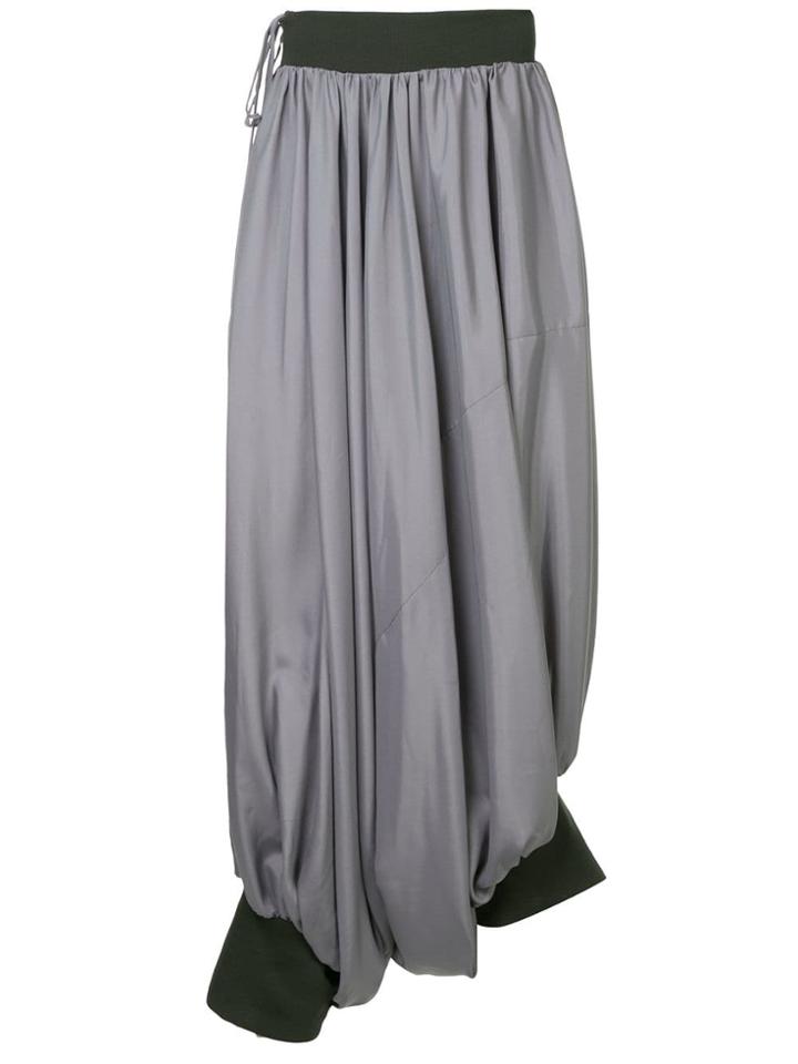 Yohji Yamamoto Vintage Two-tone Parachute Trousers - Grey