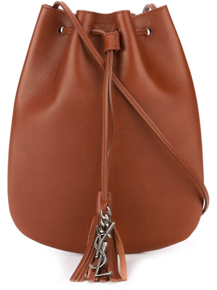 Saint Laurent Medium 'jen' Flat Bucket Bag