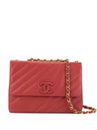 Chanel Pre-owned Jumbo Xl Chain Shoulder Bag - Red