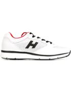 Hogan Perforated Detailing Sneakers, Men's, Size: 9.5, White, Rubber/leather/nylon