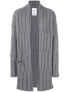 Lost & Found Rooms Long Open-front Cardigan - Grey