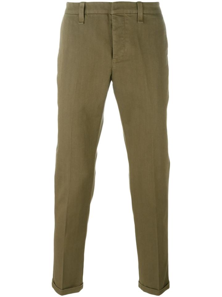 Dondup Straight Trousers - Green