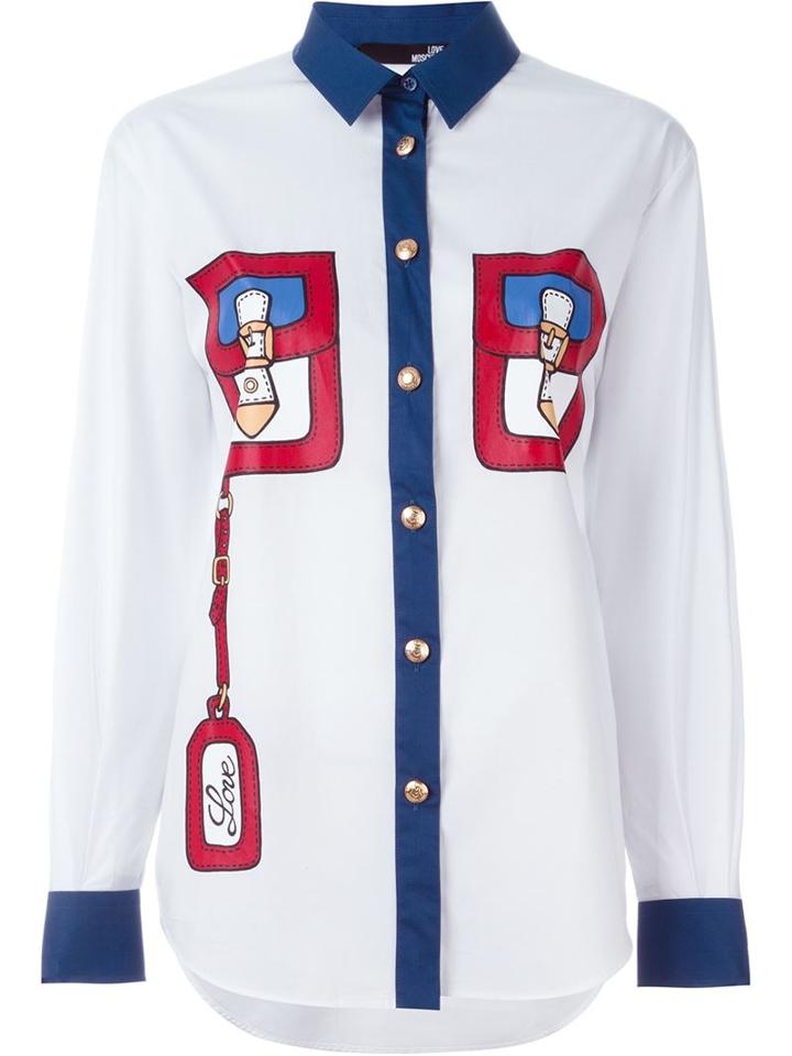 Love Moschino Luggage Print Shirt