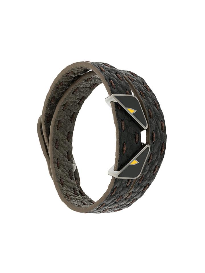 Fendi Double Tour Bugs Bracelet - Grey