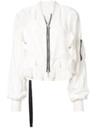 Unravel Project Cropped Lightweight Jacket - White