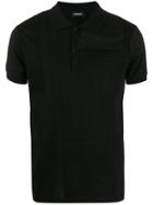 Diesel Patchwork Polo Shirt - Black