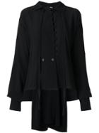 Loewe Front Button Placket Blouse - Black