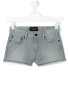 Finger In The Nose - Denim Shorts - Kids - Cotton/polyester/spandex/elastane - 14 Yrs, Grey