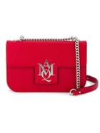 Alexander Mcqueen 'insignia' Satchel, Women's, Red, Leather/suede/metal