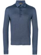 Loro Piana Classic Fitted Polo-top - Blue