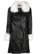 Charlotte Simone Chloe Faux Fur-trimmed Jacket - Black