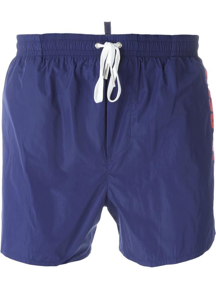 Dsquared2 - Logo Swim Shorts - Men - Polyester - 52, Blue, Polyester