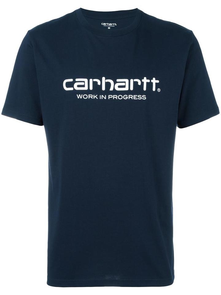Carhartt Logo Print T-shirt, Men's, Size: Large, Blue, Cotton