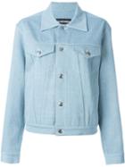 Nicopanda Buttoned Denim Jacket, Women's, Size: Large, Blue, Cotton