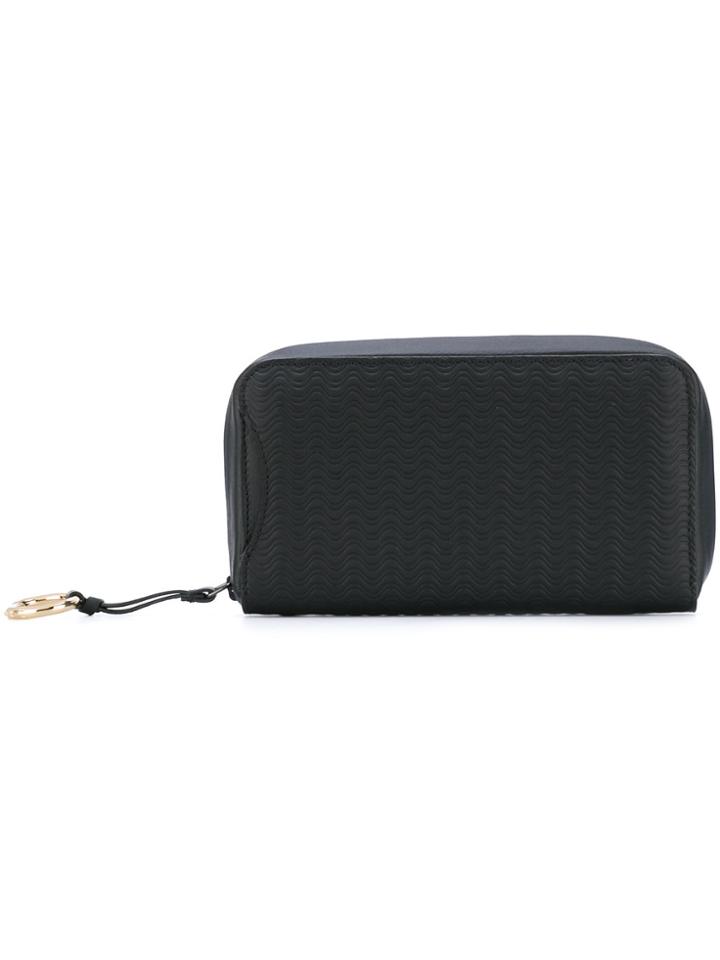 Zanellato Textured Zip Around Wallet - Black