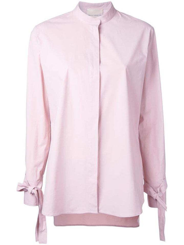 Erika Cavallini Laced Cuffs Shirt - Pink