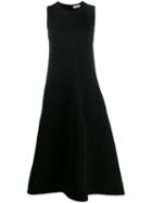 Jil Sander Asymmetric Sleeveless Dress - Black