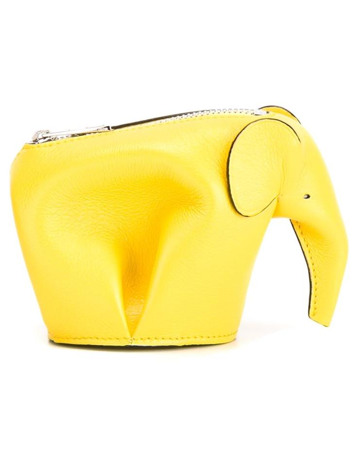 Loewe 'elephant' Purse, Women's, Yellow/orange, Leather