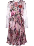 Dolce & Gabbana Floral And Bird Print Dress