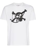 Neighborhood Skull Print T-shirt - White