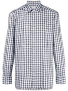 Kiton Checked Button Shirt - Grey