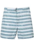 Katama - Striped Shorts - Men - Polyester - 36, Blue, Polyester