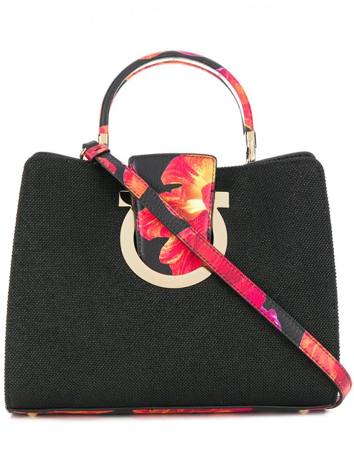Salvatore Ferragamo Panelled Tote - Black