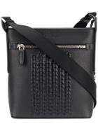 Salvatore Ferragamo Woven Textured Tote Bag - Black