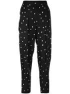 3.1 Phillip Lim - Printed Pintucked Cropped Pants - Women - Silk - 2, Black, Silk