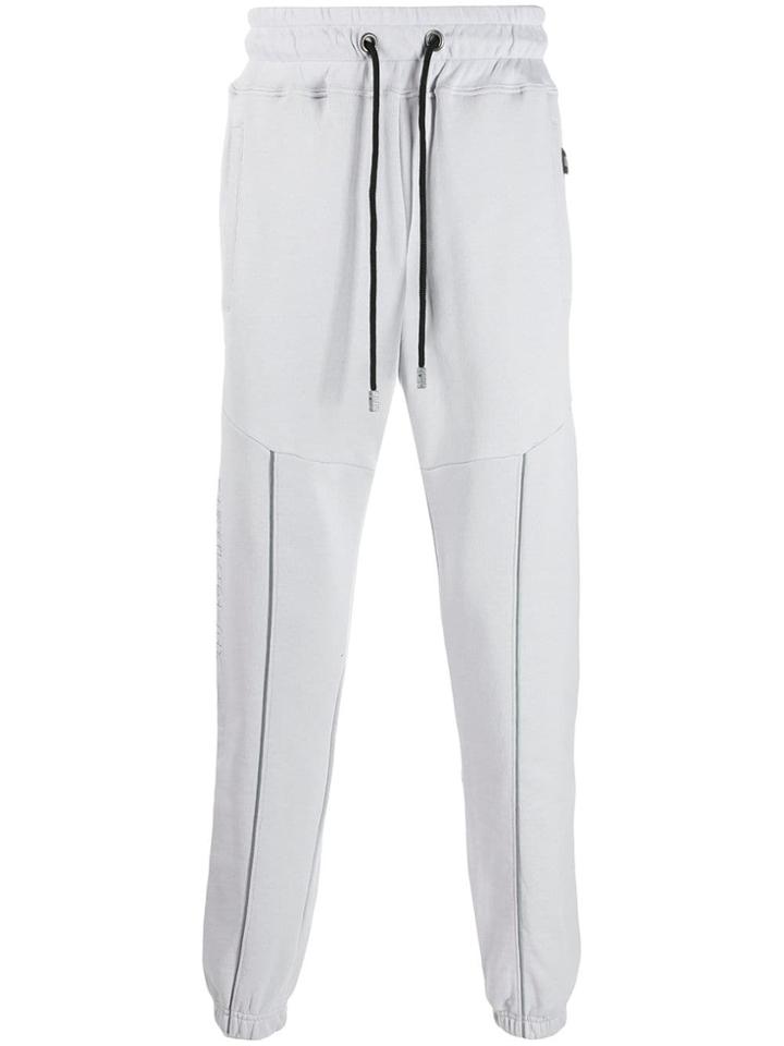 Gcds Slogan Stripe Track Trousers - Grey