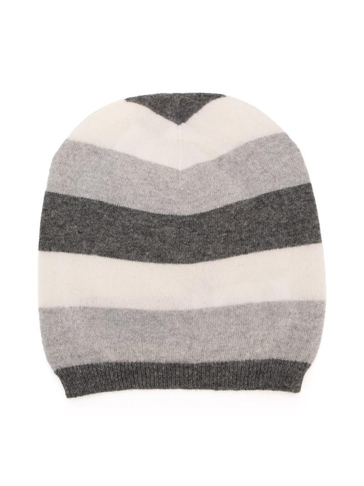 Il Gufo Striped Beanie, Boy's, Size: 50 Cm, Grey