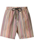 Paul Smith Black Label Striped Swim Shorts - Multicolour
