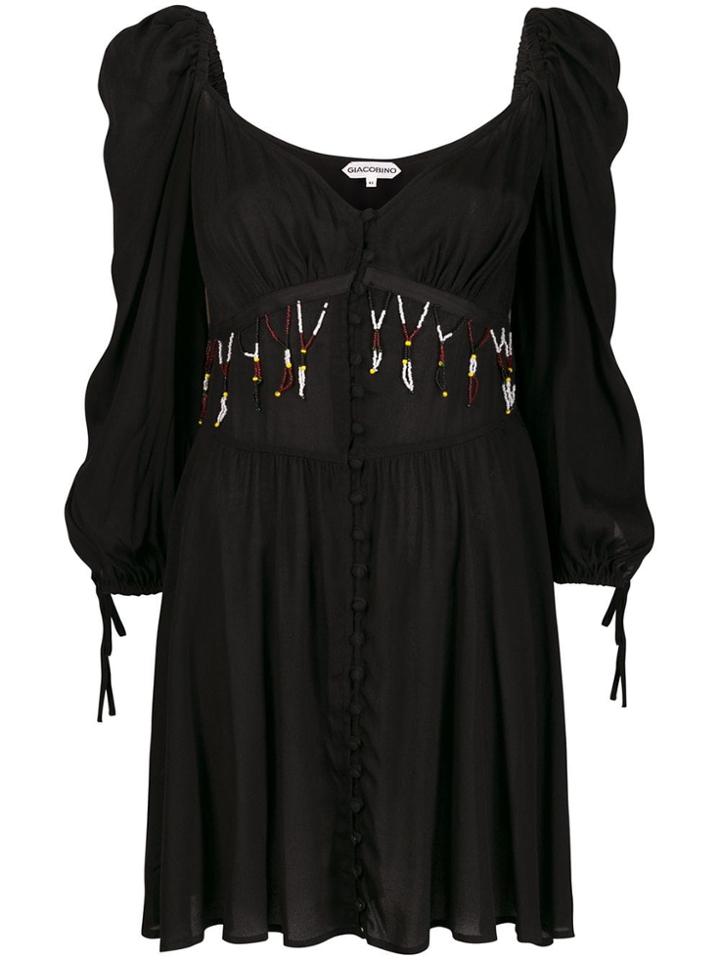 Giacobino Bead Detail Dress - Black
